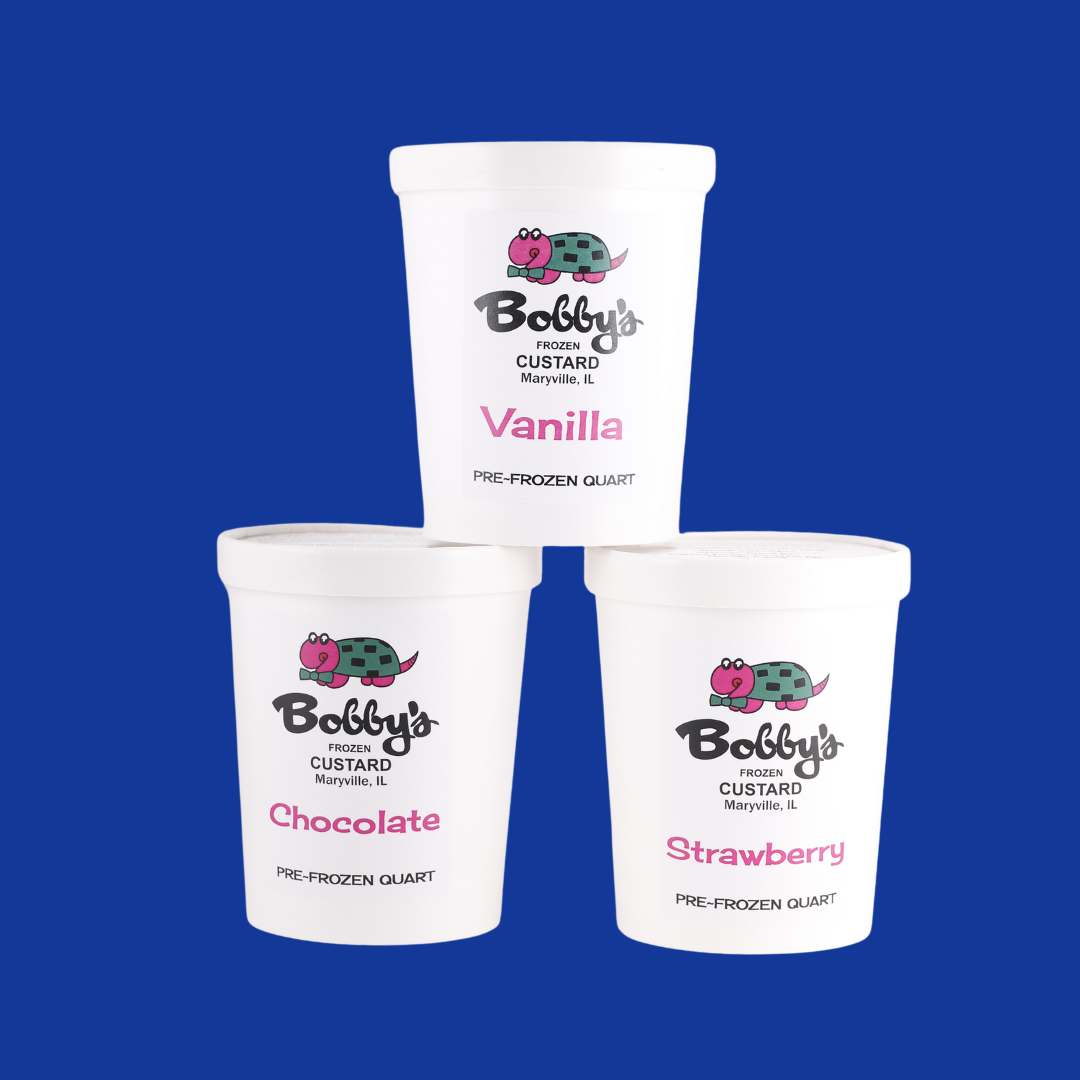 quarts of frozen custard from bobby's