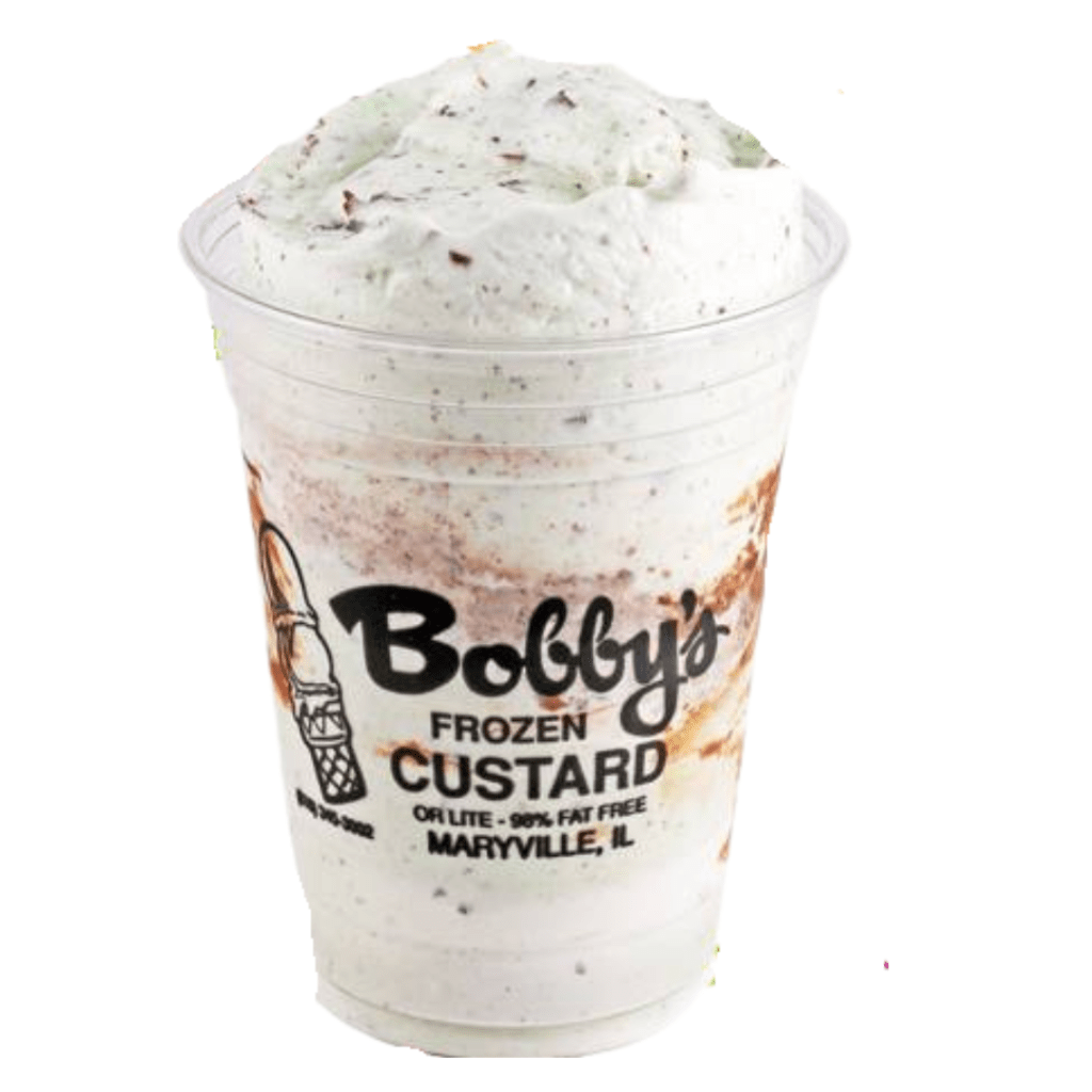 mint ice cream from bobby's frozen custard