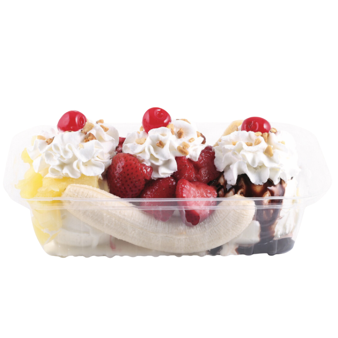 banana split from bobby's frozen custard