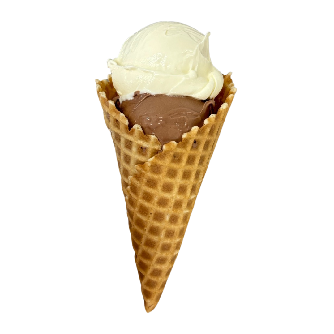 waffle frozen custard cone from bobby's