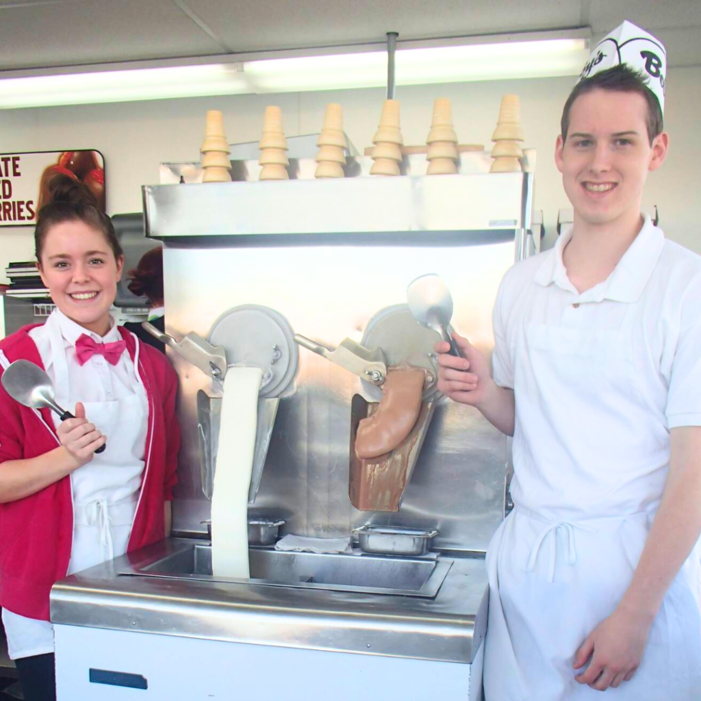 frozen custard machines at bobby's frozen custard in maryville illinois